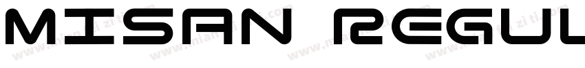 Misan Regular字体转换